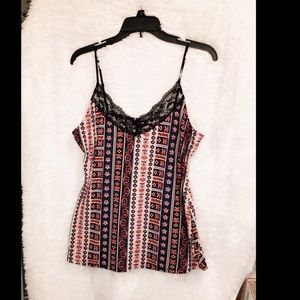NWT! Joe boxer lace trim tank!
